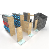 Alla moda in tutto il mondo Easy Building Modular Custom Exhibition Booth Design Stand fieristici Espositori