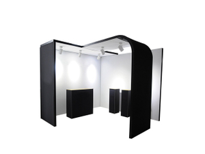 Stand espositivo modulare personalizzato in alluminio pieghevole 3x3