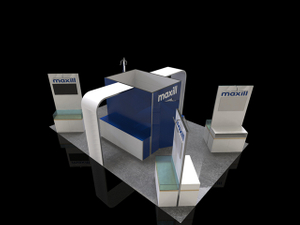 Stand espositivo modulare personalizzato in alluminio pieghevole 3x3