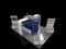 Stand espositivo modulare personalizzato in alluminio pieghevole 3x3