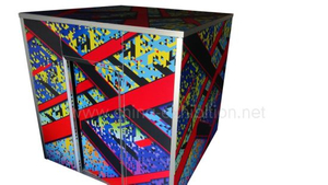 Alluminio 3X3m / 10X10FT con cabina modulare per fiere grafiche Christmas House