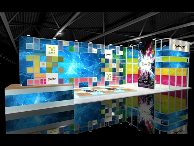 Sistema serie M con schermo a led Attrezzatura per stand fieristico usata