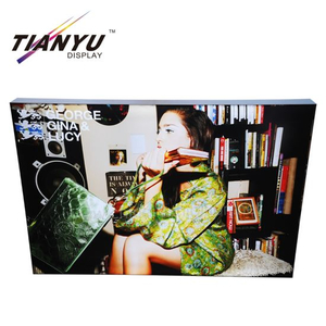 Shopping Mal coperta senza telaio Double Sided tessile LED Light Box alluminio cornice grafica di stampa