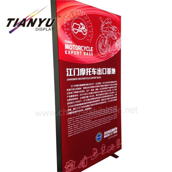 Guangdong pubblicità Display alluminio telaio tessuto Light Box laterale illuminato display