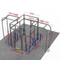 Stand espositivo modulare personalizzato in alluminio pieghevole 3x3